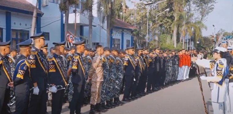 Marching Band Gita Ghana Madhuswara Menyambut Panglima TNI Pulang Kampung